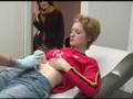 me getting my belly button pierced