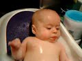Funny girl in the bath