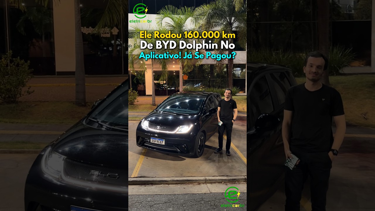 Ele Rodou 160.000 km de BYD Dolphin no Aplicativo! Já Se Pagou?⚡