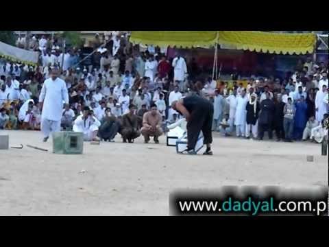 AJK - http://www.dadyal.com.pk Pahalwan Haji Wajied Picks up (172 KG) Stone at Dadyal. This is new record in stone lifting at Dadyal. Haji Wajid belong to Balathi ...