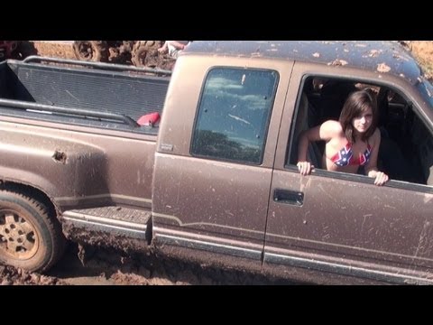 EVEN HOTTIES GET STUCK IN THE MUD!