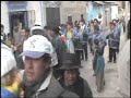 Musica con banda en las calles de Oyon