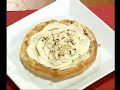 Torta de hojaldre de cabello de angel con manzana reineta