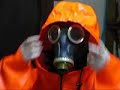 Orange Suit and Gasmask