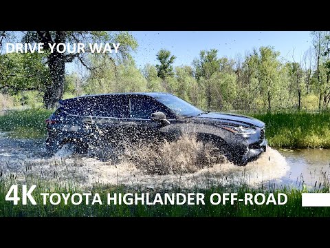toyota highlander hybrid off road test in the mud sand and water review in ukraine