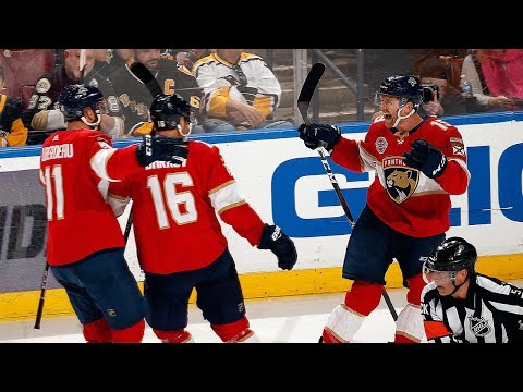 Mike Matheson redirects Huberdeau's saucer pass for OT winner