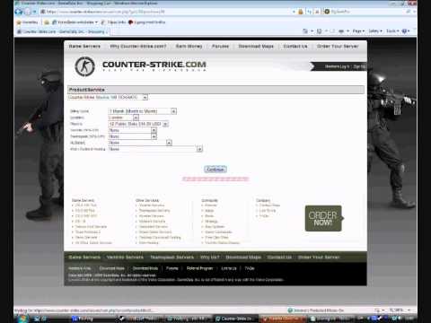 *TUTORIAL* How to buy a CSS server in counter-strike.com