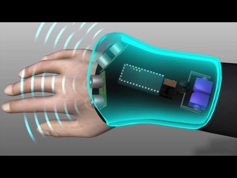 Wrist-mounted glove helps blind navigate