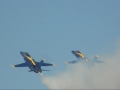 The Blue Angels doing