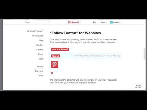 how to pinterest a website