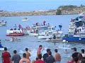 Bull Running Into the Sea