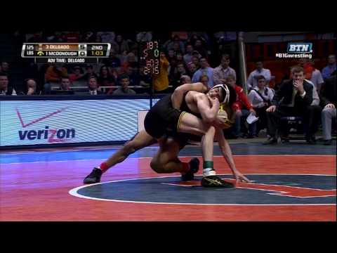 Jesse Delgado B1G Wrestling 125 lb. Champion