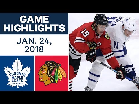 Video: NHL Game Highlights | Maple Leafs vs. Blackhawks — Jan. 24, 2018