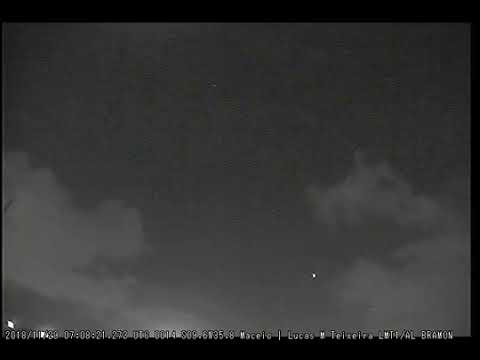 Meteor captured on November 29, 2018 in Maceio, Alagoas, Brazil uploaded by Lucas Morais