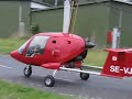 Xenon Gyroplane take-off, Barkarby, Sweden