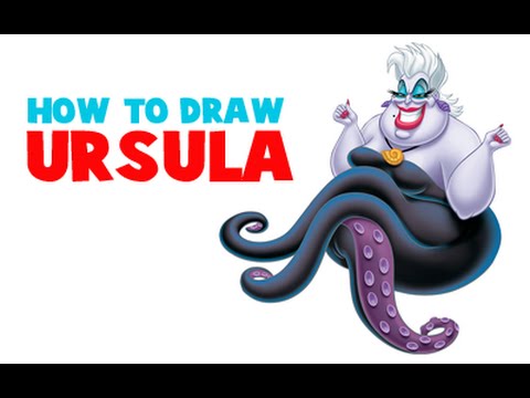 how to draw ursula the sea witch