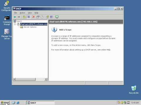 how to recover dhcp database