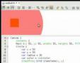 Draggable red ball with transparency