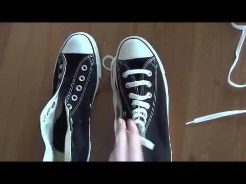 how to fasten converse laces