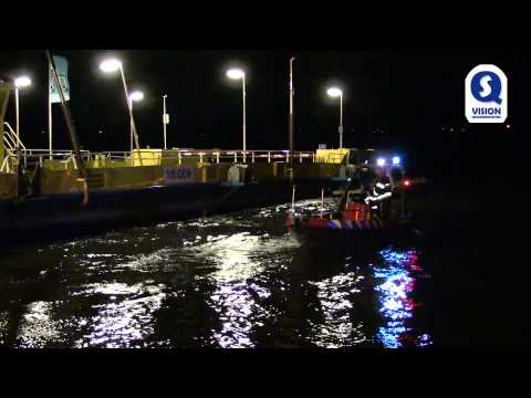 Botsing tussen vrachtschip en veerpont
