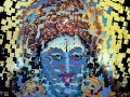 Matangi is the aspect of Devi (in other words, the Mahavidya) who is the patron of inner thought and speech. She guides her devotee to the incaused primordial sound. Matangi has three eyes and either a dark emerald or dark blue complexion. The Goddess Meenakshi at Madurai is worshipped as Mathangi. Matangi is considered the daughter of Rishi Matanga. She emerges as an aspect of Sati, spouse of Siva and the daughter of Daksa, in the mythic cylcle known as the Daksayajna. Siva attempts to prevent Sati from attending a sacrifice (yajna) Her father is conducting and to which neither He or She was invited. Daksa was forced to accept Her marriage to Siva but later rejected Siva and the marriage. Enraged by Siva's interference, She first shows Herself as Kali and then manifests nine other forms. Traditionally appearing in the cycle after Bhagalamukhi, Matangi is associated with the full moon, the 'night of intoxication'. She is depicted as dark (blue-black or dark emerald), very beautiful, sensuous with very large breasts, slender waist and long, flowing hair. She holds a goad, a noose, a sword and a sarod. These items may vary somewhat in different traditions. She grants control over all forms of speech, especially poetry, and music. Therefore, She is associated with the throat chakra. As the daughter of the the Rishi Matanga (lit. 'elephant') She is associated with vast and expansive knowledge. She is further closely associated with Sarasvati. Matangi is said to be born as a <b>...</b>