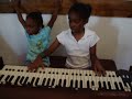 Kiera 7 year old playing B3 hammon organ