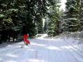 Mike Skitching in Logan Canyon, Tony's Grove