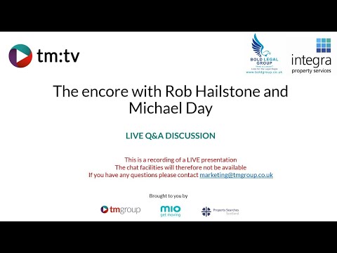 TMTV: The One with Michael Day and Rob Hailstone. Live Q and A lock-down webinar 29.4.2020