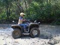 Yamaha Grizzly 700 ATV Playing in the mud.
