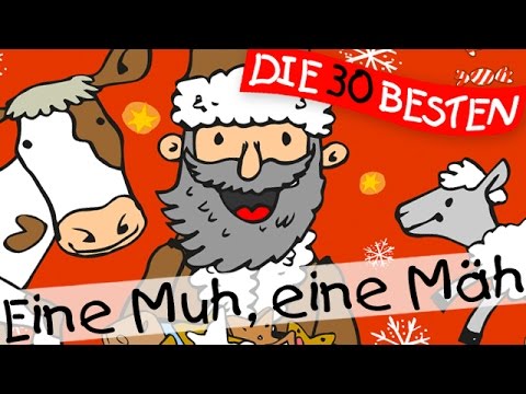 Eine Muh, eine Mäh - Weihnachtslieder zum Mitsingen || Kinderlieder