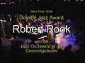 here you can see jazz piano player robert rook with the jazz orchestra of the concertgebouw during the semifinals of the deloitte jazz award 2006