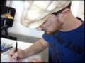 Kurt Halsey sketching my portrait!