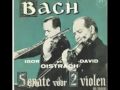 this is a 1951 recording. originally issued on the russian melodya label.
a 45 rpm dutch musical masterpiece society issue
david oistrakh, violin ; igor oistrakh, violin ; vladimir yampolsky, piano
j.s. bach_ sonata for 2 violins in c, bwv 1037

1-adagio
2-allabreve

i de-clicked and eq-ed the record myself.
for three years i have a website, where i post 