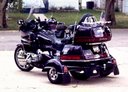 Goldwing with Vertical Stabilizers & 4 wheels.