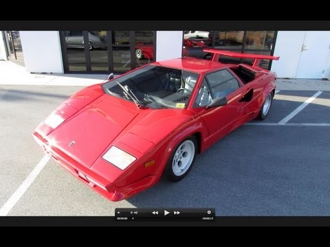 1988 Lamborghini Countach 5000 Quattrovalvole Start Up, Exhaust, and In Depth Tour