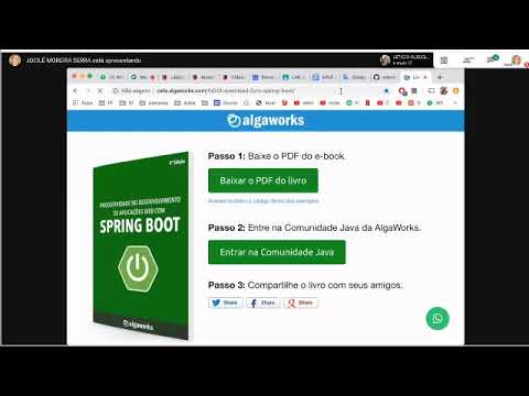 Vídeo-aula sobre spring framework