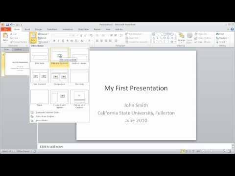 1 - PowerPoint 2010 Crash Course