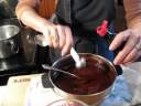 Making Chocolate Nut Raisin Clusters