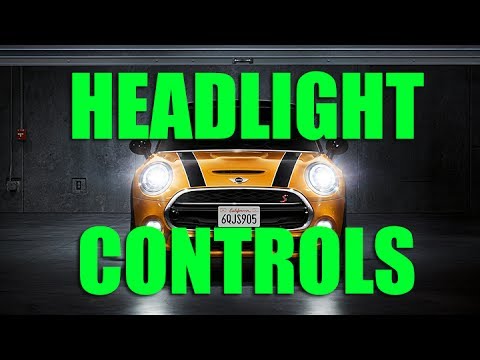how to adjust mini cooper s'headlights