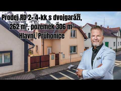Video Prodej rodinného domu 2x 4+kk s dvojgaráží, 262 m², pozemek 306 m² – Hlavní, Průhonice