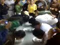 pie eatn contest  b -tween guys n gurls