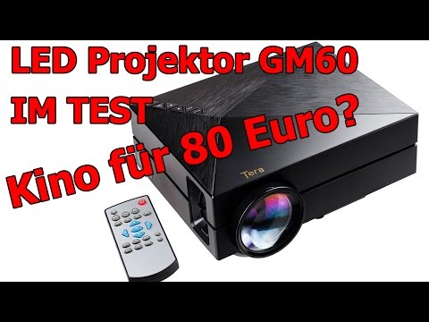 GM60 LED Projektor / Beamer - unboxing test review / Deutsch