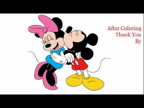 how to draw mickey n minnie