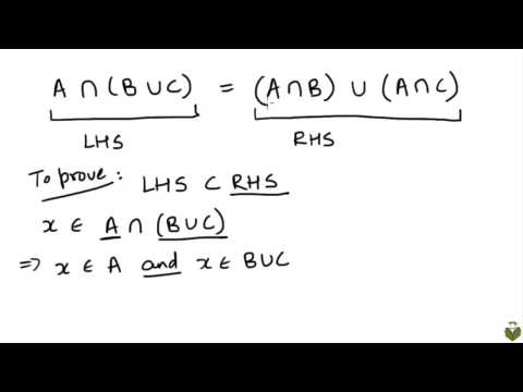 how to prove equality of sets
