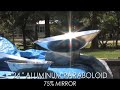 PARABOLIC DISH MIRROR PARABOLOID DIY REFLECTOR SPHERICAL SUN PARABOLIC SOLAR COOKER
