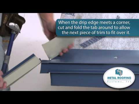 how to fasten drip edge
