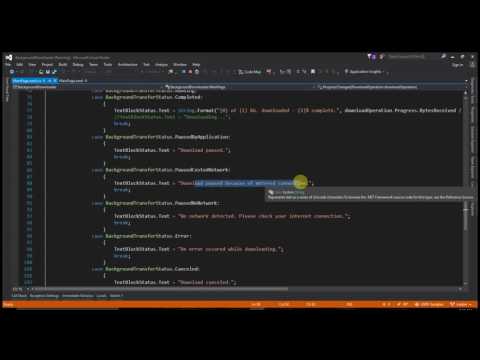Background Downloader UWP