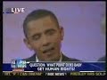 Obama Speaks About Abortion at Saddeback Church