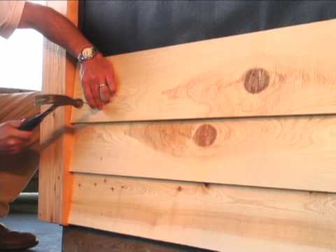 how to fasten cedar siding