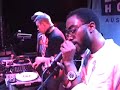 late night mad fools tag-team @ the blender house, complete with blaqstarr vibing over treasure fingers' 